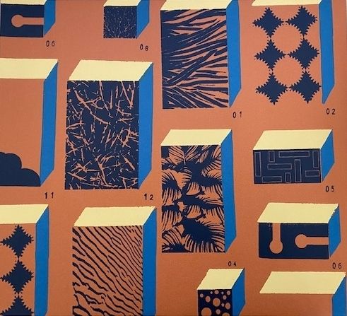 HERMES 壁紙 SQUARES 額装用 38X42cm (HERMES/壁紙) 82441574【BUYMA】