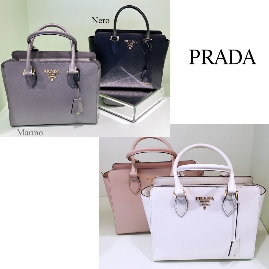 セール】プラダ*サフィアーノカーフ2Wayトートバッグ☆1BA113 (PRADA