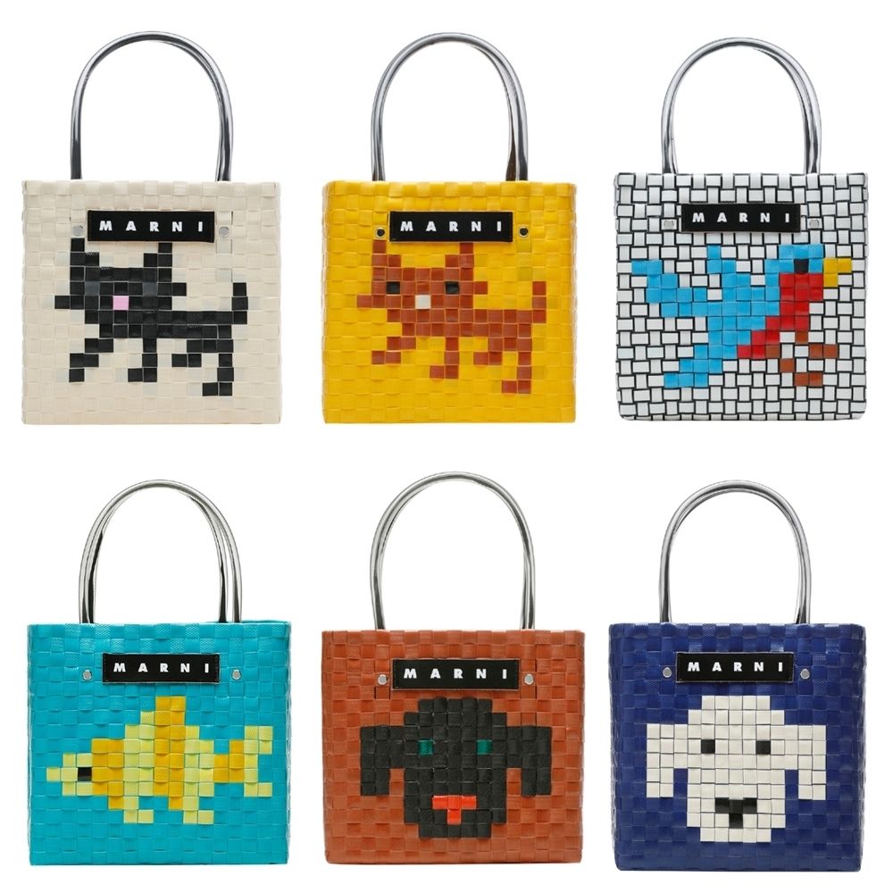 マルニ ピクニックバッグミニ 22SS アニマルバスケット (MARNI/トート