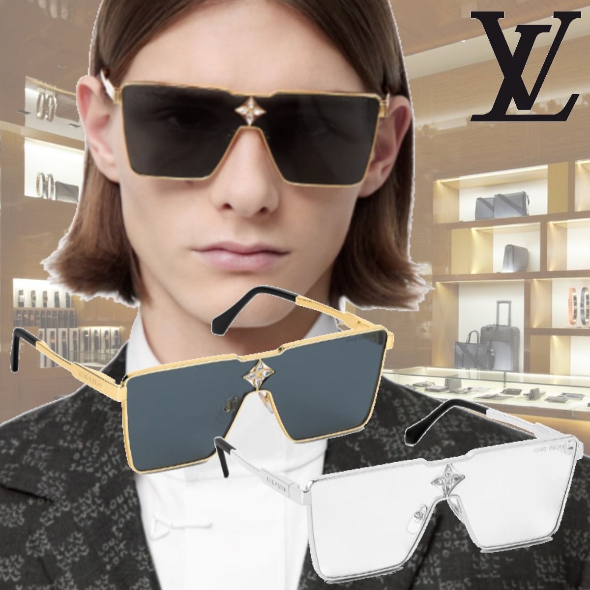 人気すぐ届 ルイヴィトン サングラス サイクロンメタル ギフトに