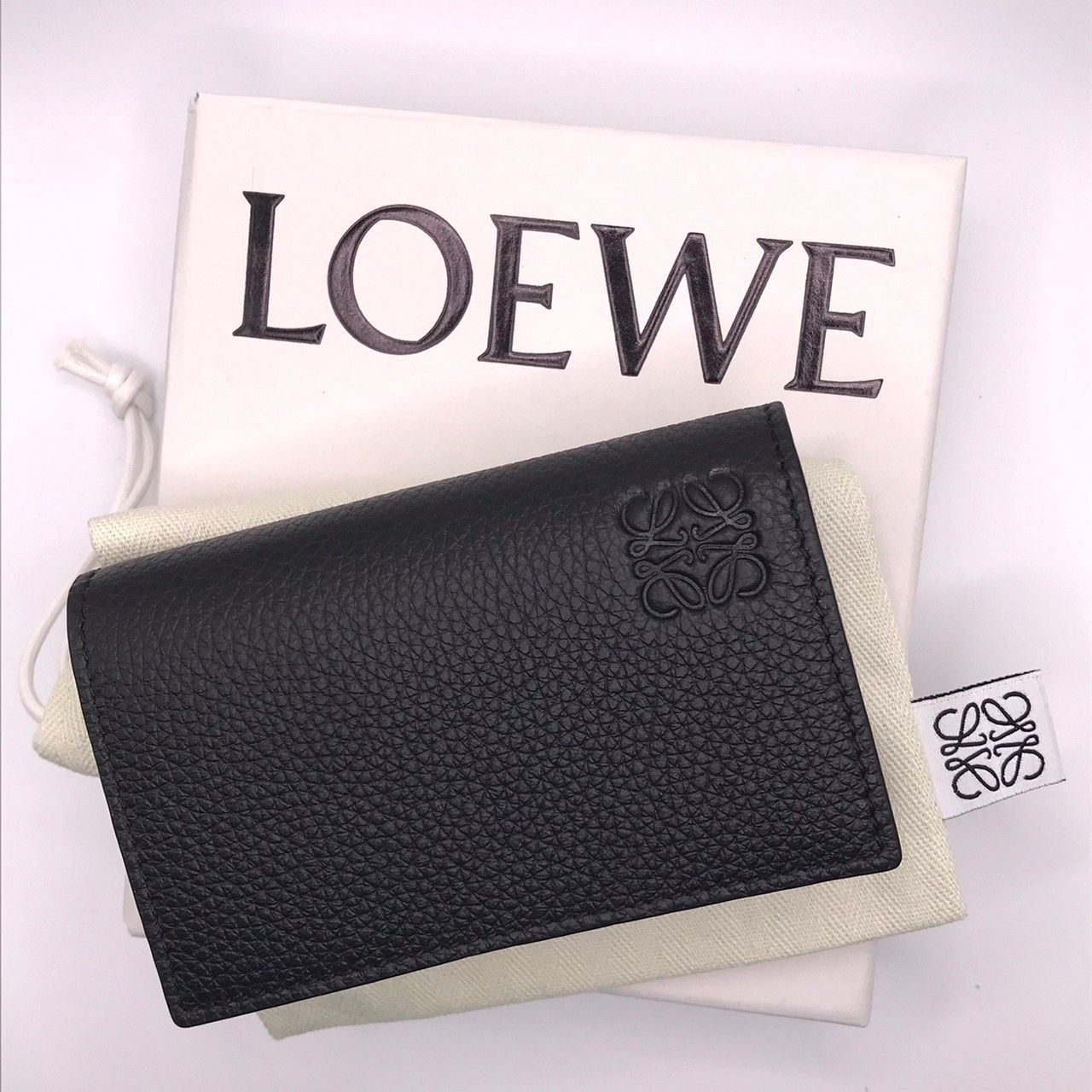 LOEWE】ロエベ ビジネス カードホルダー レザー ロゴ 名刺入れ (LOEWE