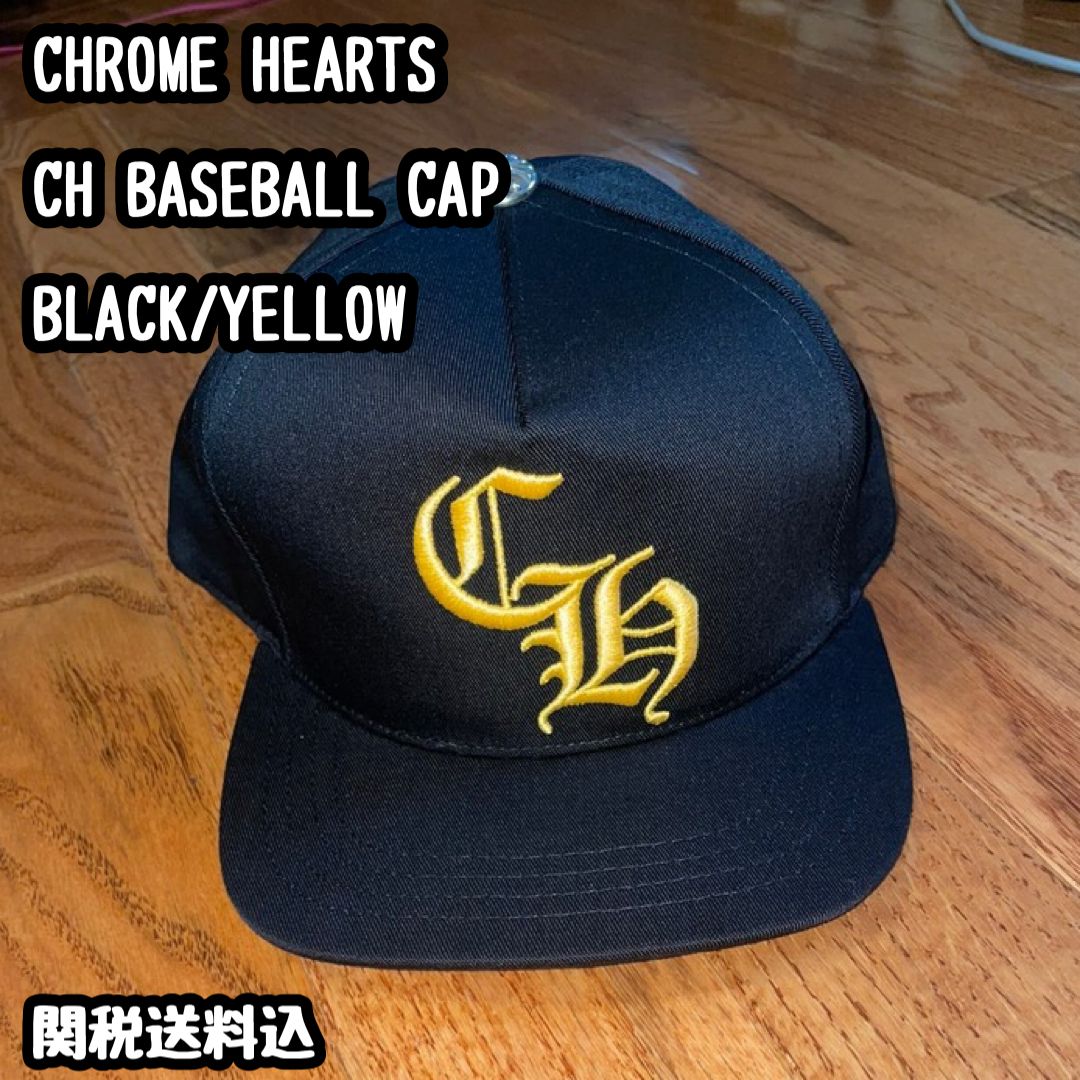 関税込 Chrome Hearts CH ベースボール キャップ ブラック (CHROME
