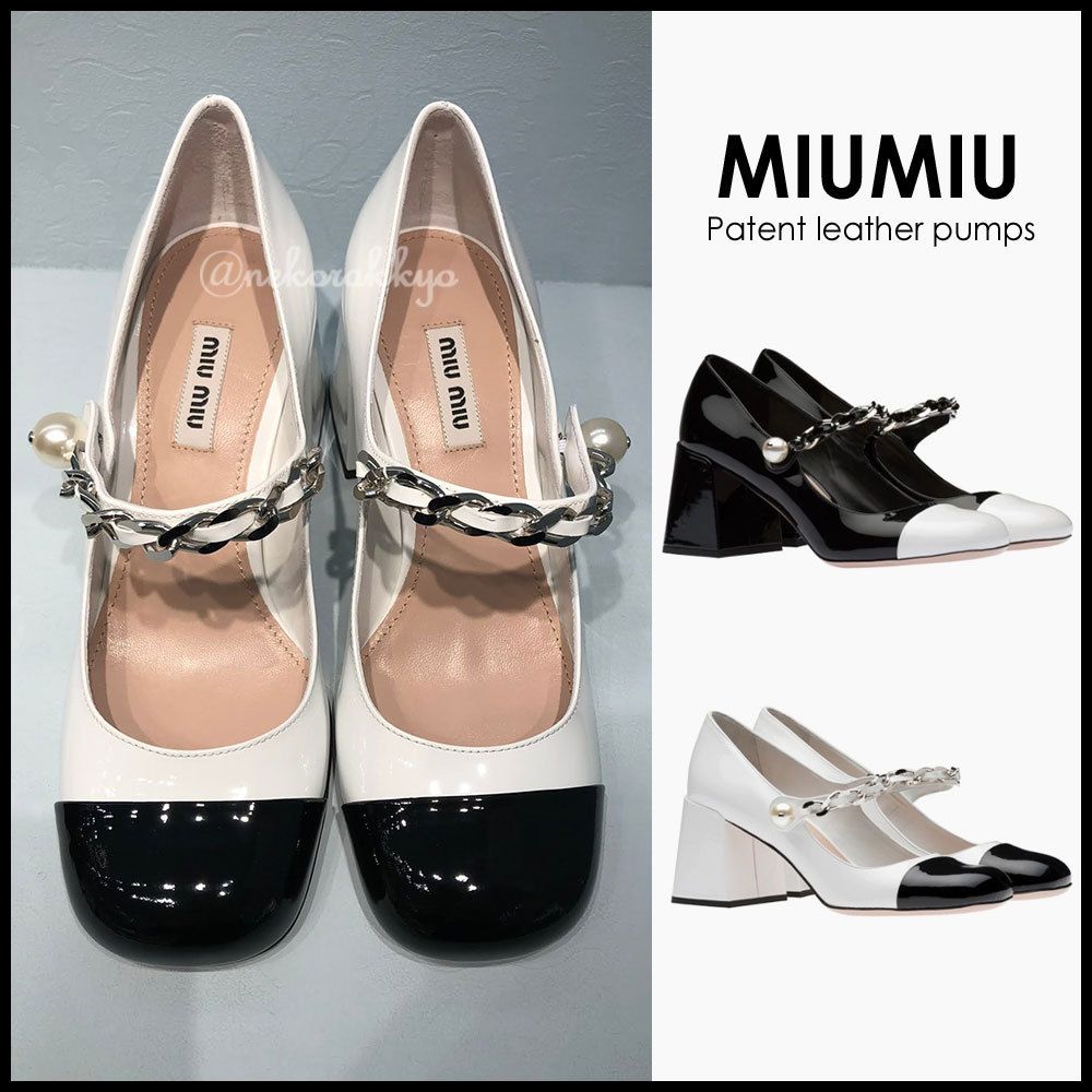 MiuMiu＊Patent leather pumps パテントレザーパンプス＊送料込