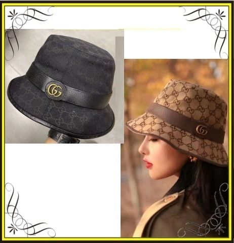 GUCCI 】グッチ ダブルG GG キャンバス バケットハット (GUCCI/ハット