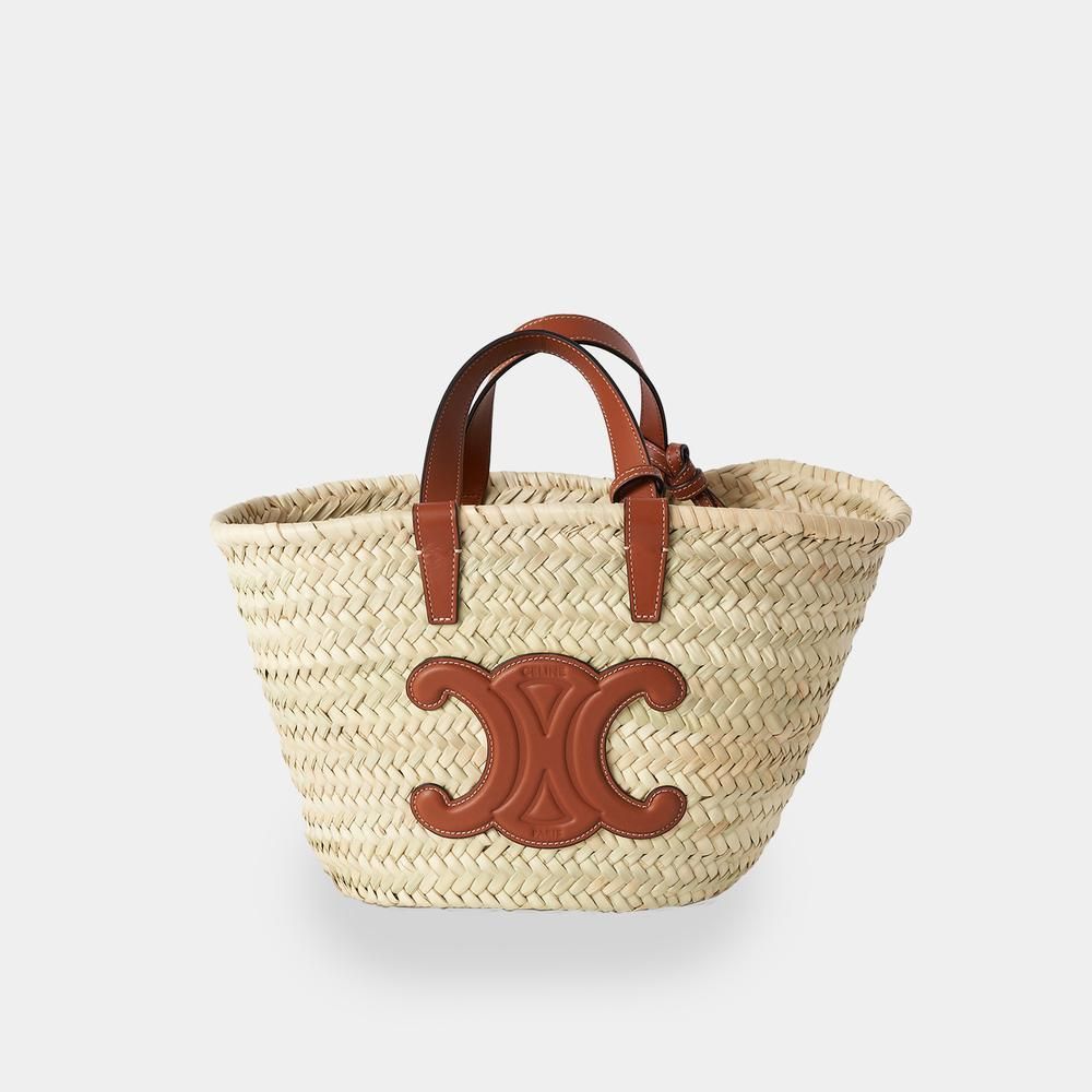 国内発送】TEEN TRIOMPHE CELINE CLASSIC PANIER PALM LEAVES (CELINE