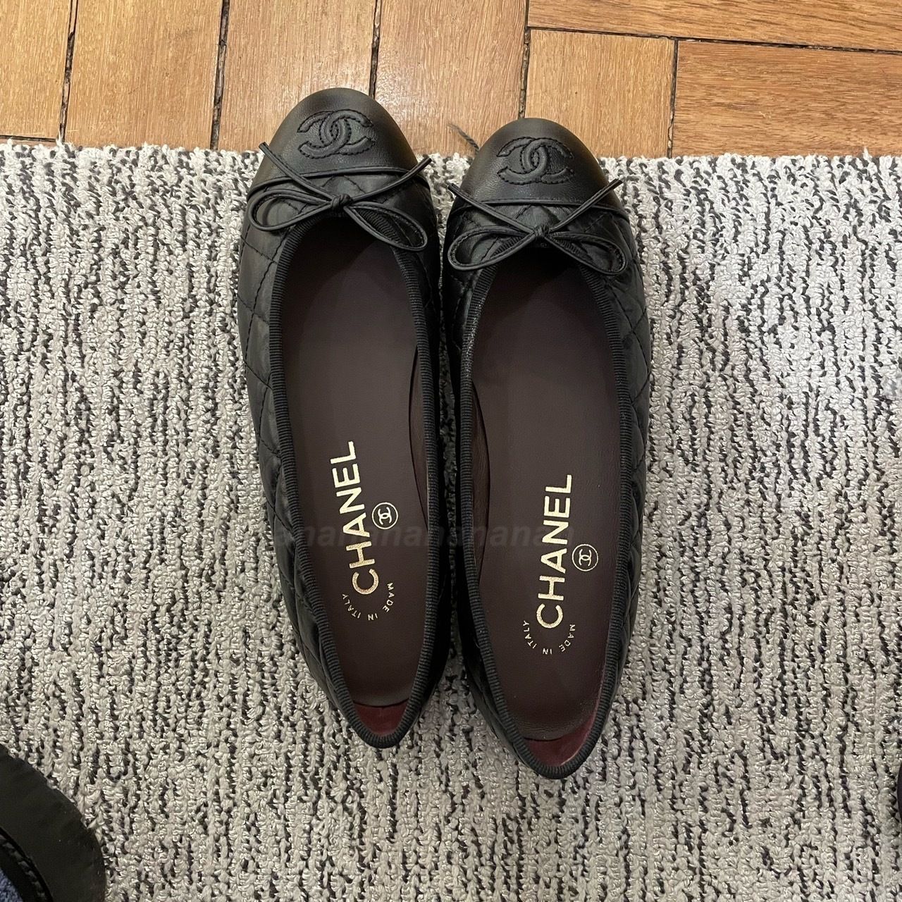 シャネル定番 バレリーナ☆マトラッセ(直営店) (CHANEL/バレエシューズ