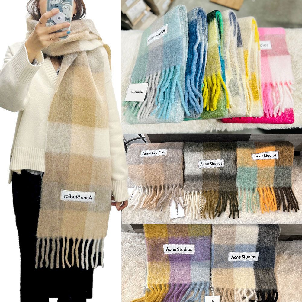 ACNE STUDIOS｜アクネストゥディオズ モヘアチェックスカーフ (Acne