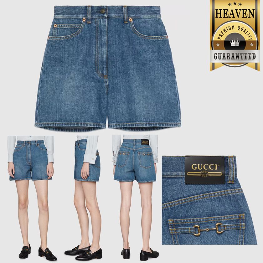 累積売上総額第1位【GUCCI☆グッチ】デニム ショートパンツ (GUCCI