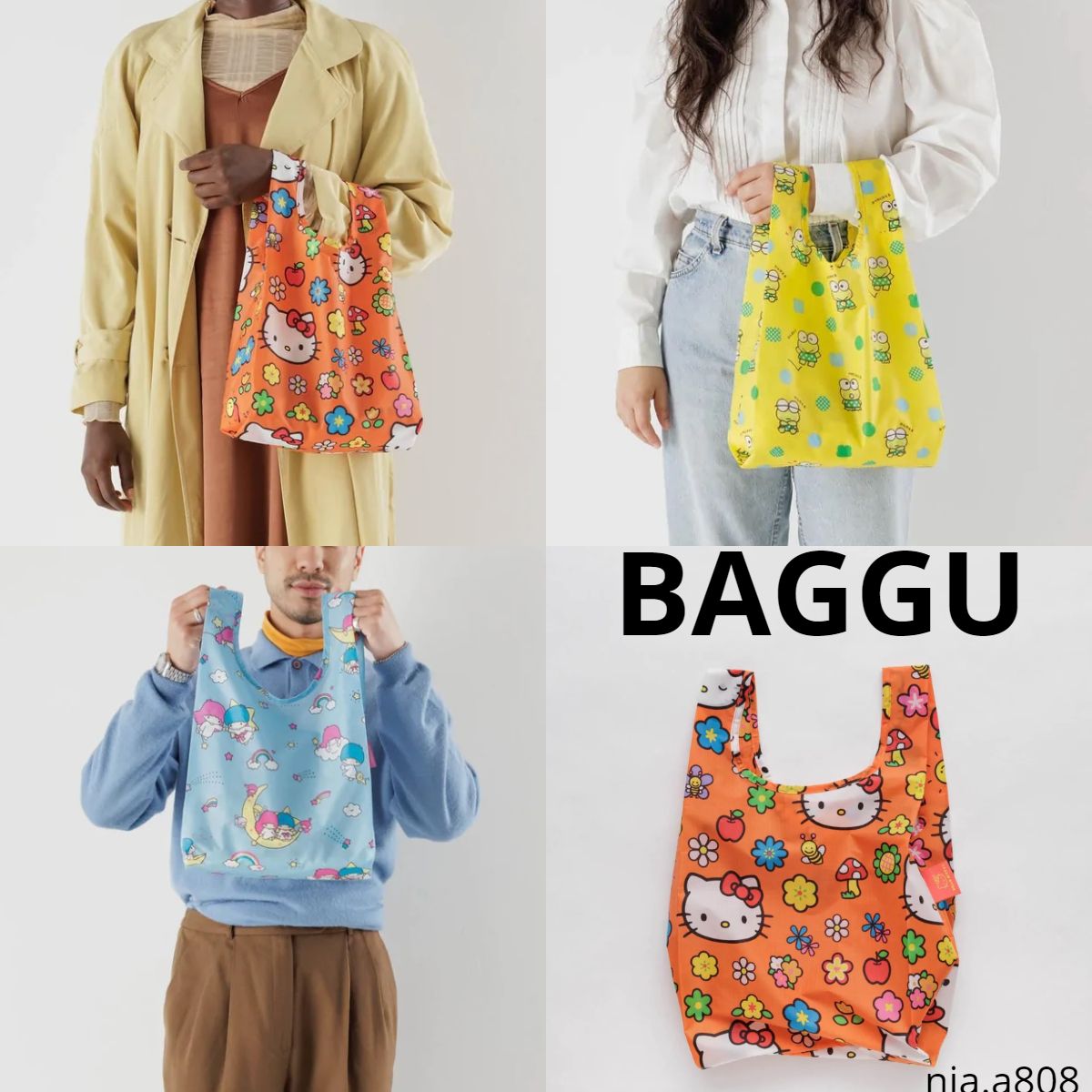 新作！BAGGU×ハローキティ☆エコバック ベビーサイズ☆コラボ♪ (BAGGU
