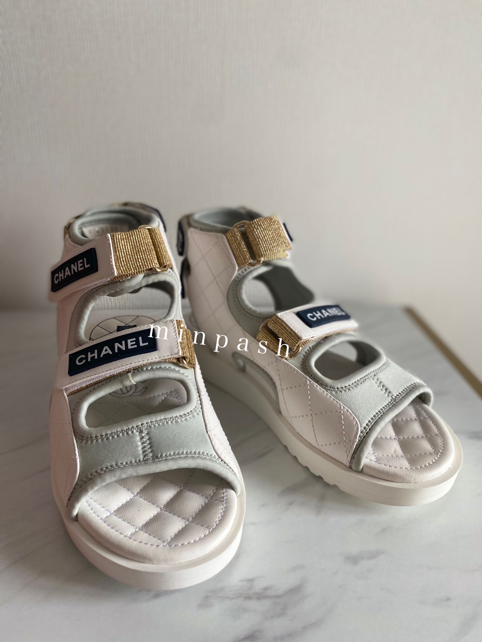 CHANEL ♡ 訳あり スポーティーサンダル 37 (CHANEL/サンダル