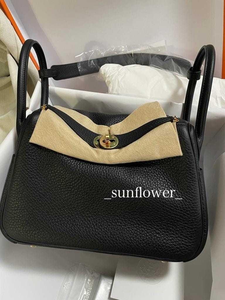 エルメス リンディ26 Lindy ノワール/ゴールド金具 (HERMES