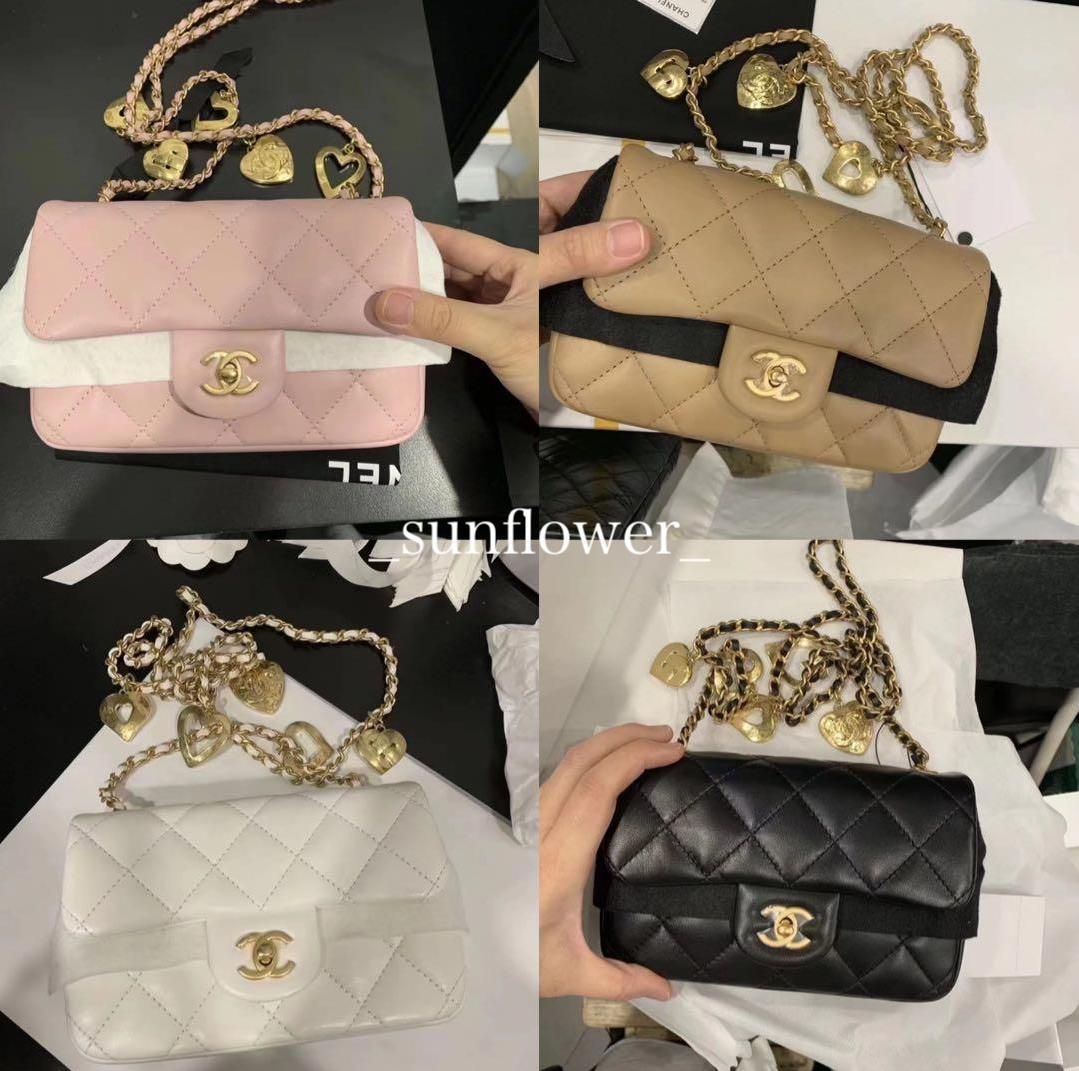シャネル 22B 最新作ミニフラップバッグ ハートチェーン♪ (CHANEL