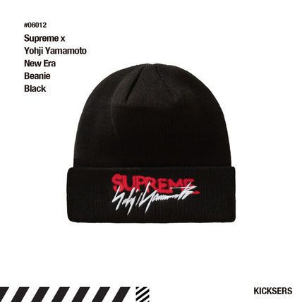 人気話題コラボ Supreme x Yohji Yamamoto New Era Beanie Black