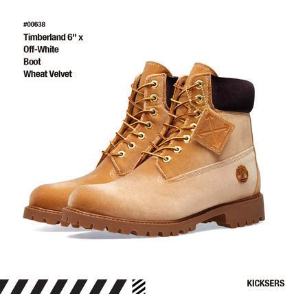 オフホワイトコラボ Timberland 6 Off-White Boot Wheat Velvet