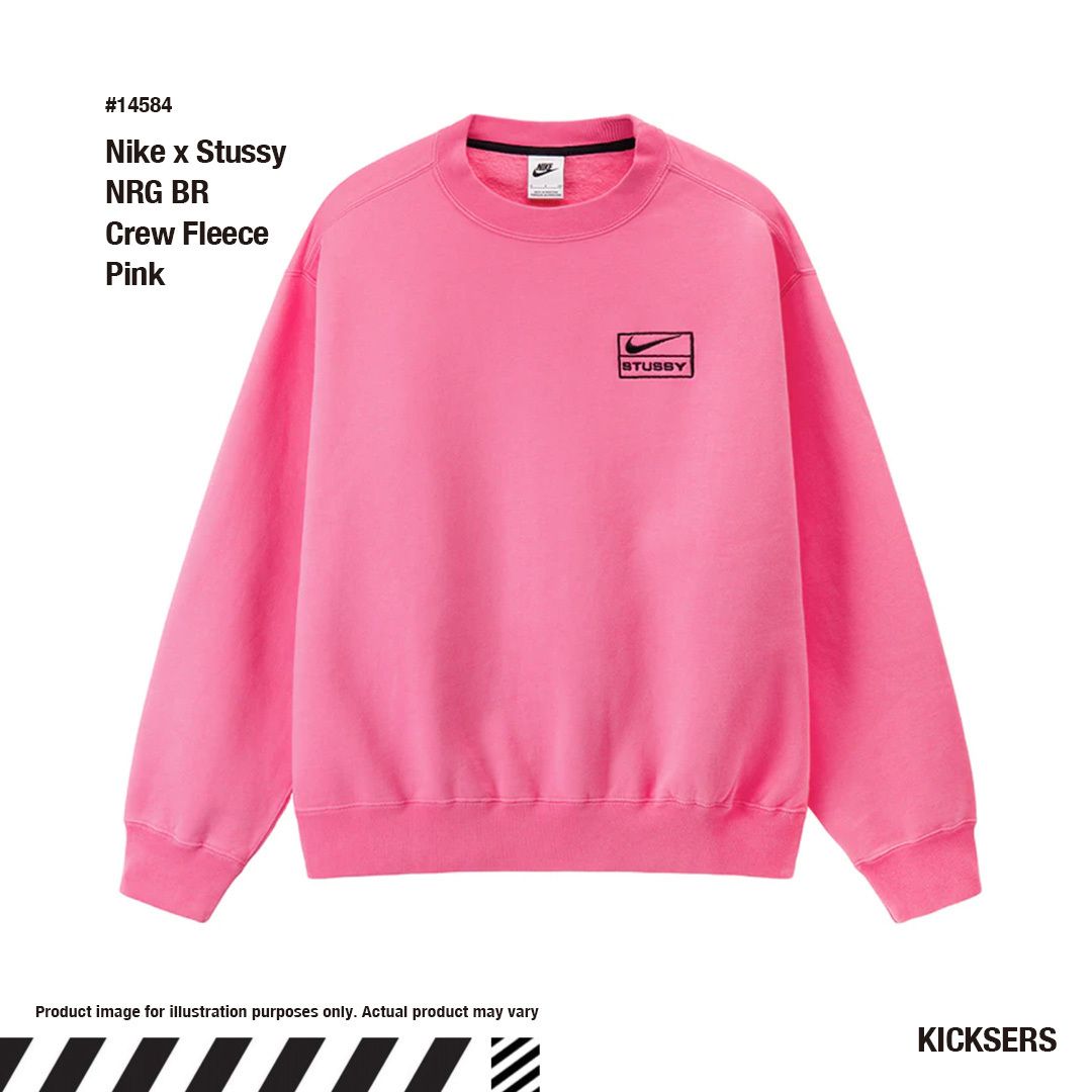 ステューシーコラボクルーネックNike x Stussy Crew Fleece Pink (Nike