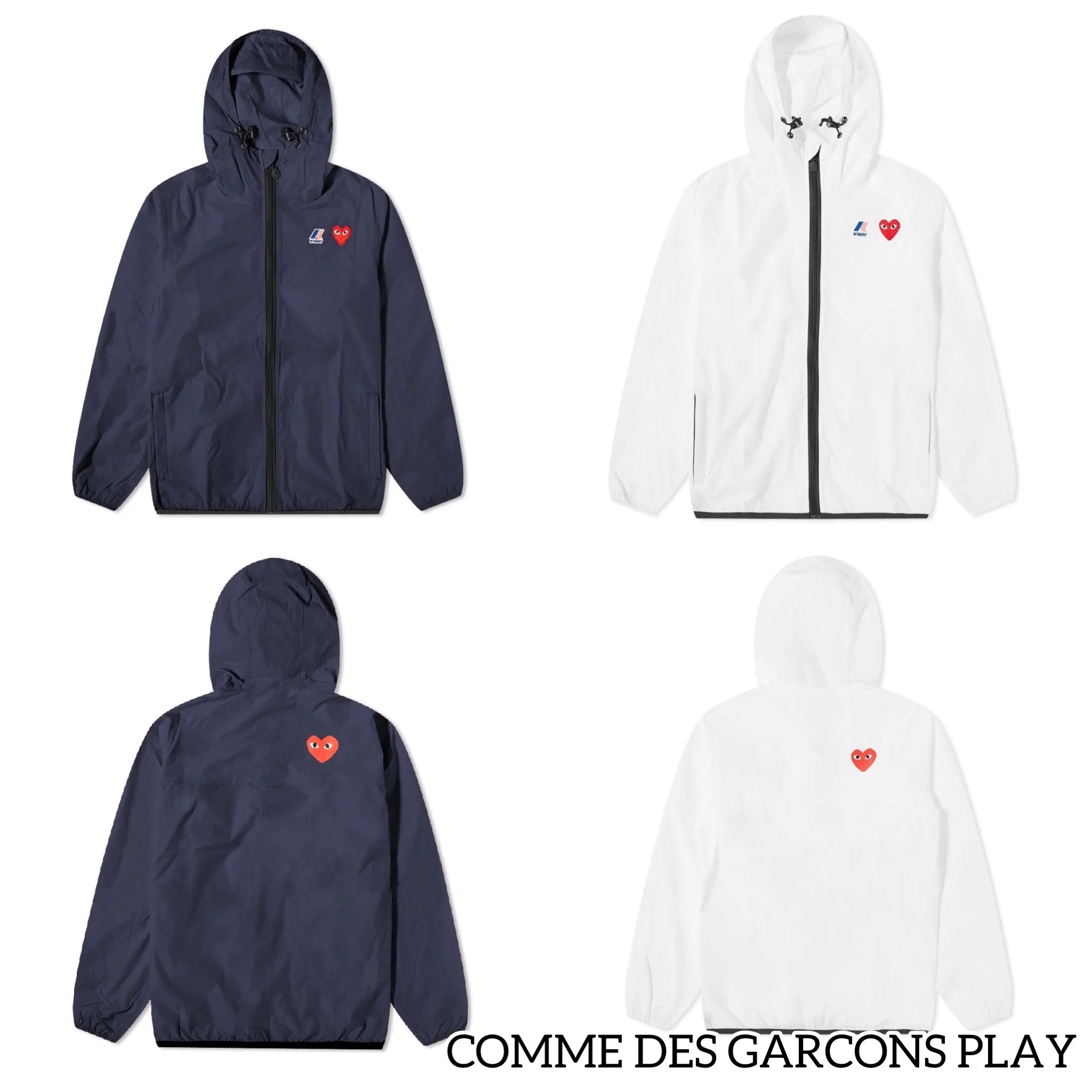 関税込】COMME des GARCONS◇PLAY ハート ナイロンジャケット (COMME