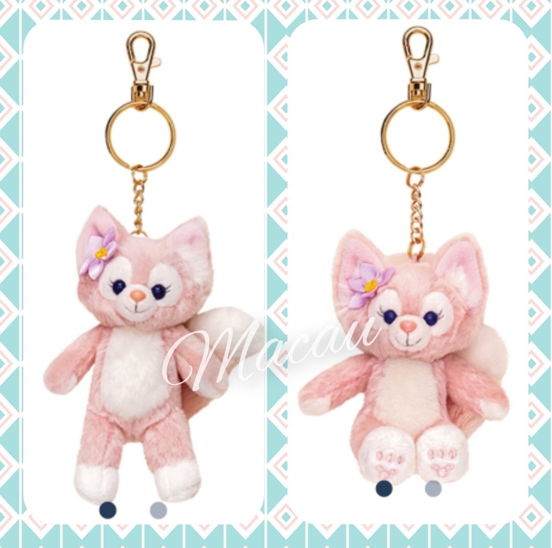 香港ディズニー新作☆リーナベルぬいぐるみキーホルダー（2種