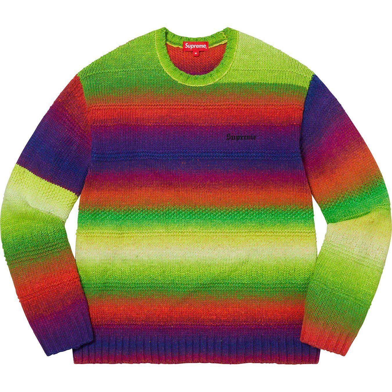 関税込 22AW Week3 Supreme Gradient Stripe Sweater セーター