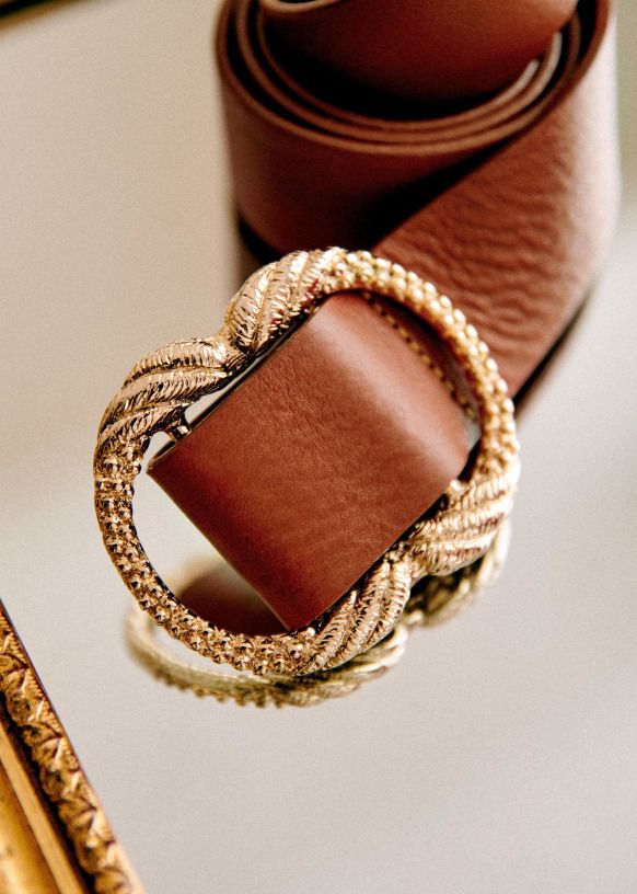 セザンヌ ☆ 本革 レザー ベルト (SEZANE/ベルト) 87107183【BUYMA】