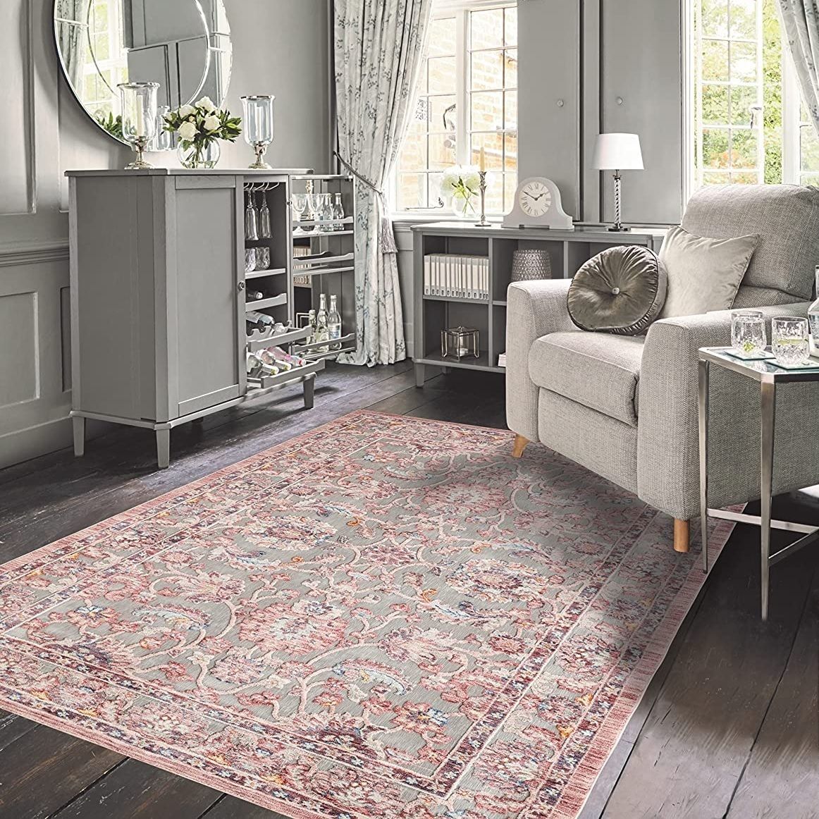 速達発送☆Laura Ashley☆Genevieveエリアラグ 101x152cm 5色 (Laura