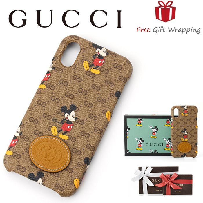 国内発】GUCCI ディズニー ミッキーマウス iPHONE X Xs 602551 (GUCCI