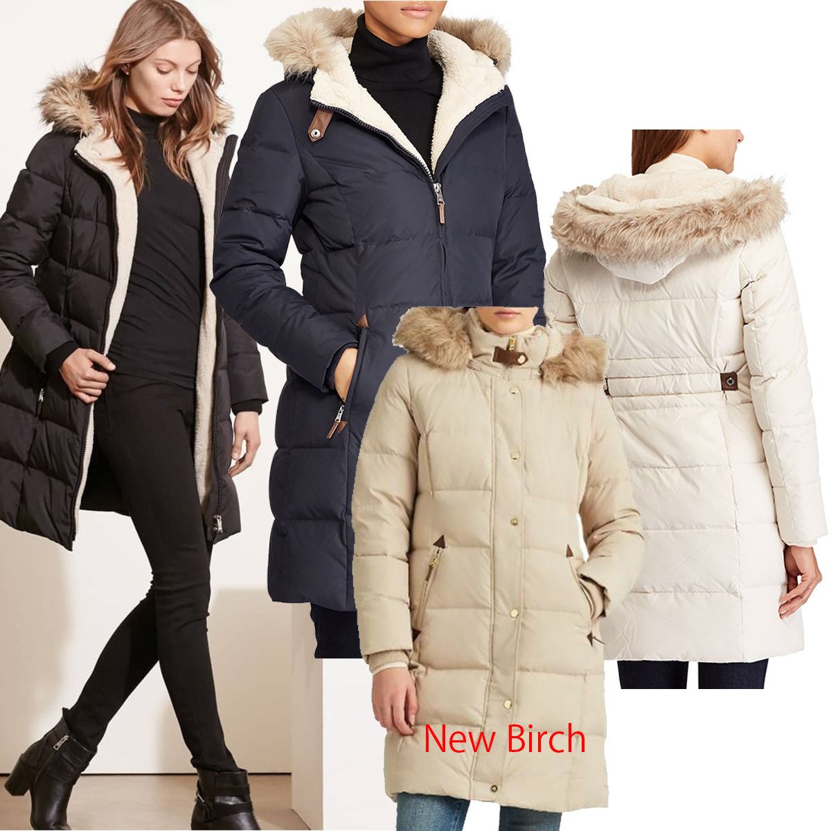 人気商品！Ralph Lauren フェイクファーフード付 ダウンコート (Ralph