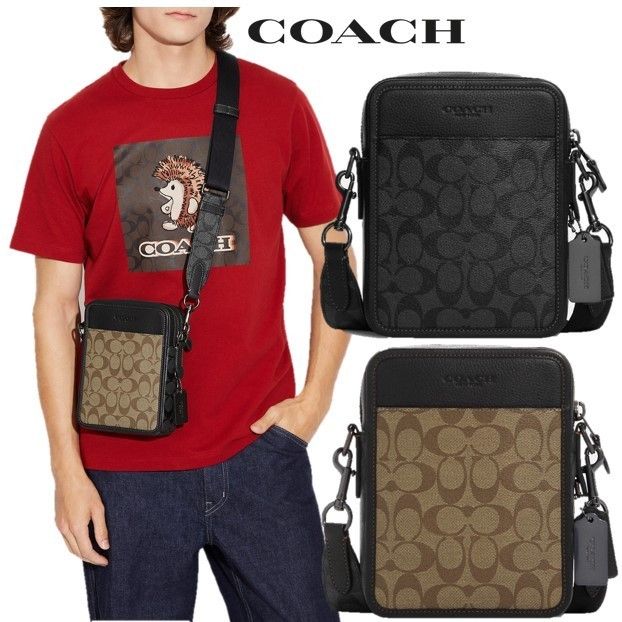 Coach シグネチャー キャンバス 2WAY クロスボディ 関税送料込 (Coach