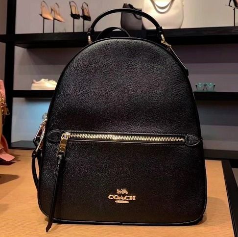 セール☆Coach JORDYNクロスグレインレザーバックパックリュック