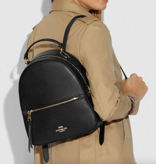 セール☆Coach JORDYNクロスグレインレザーバックパックリュック