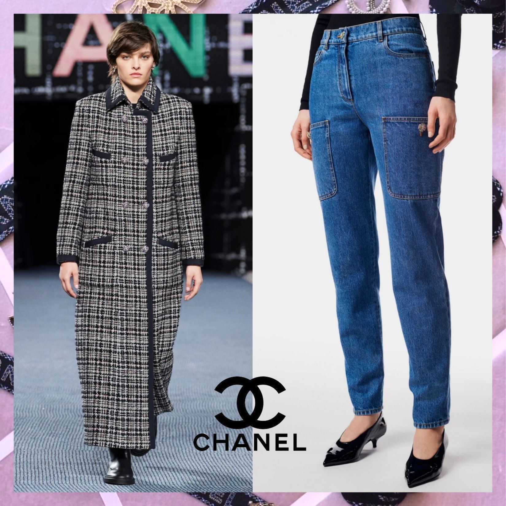22AW☆即納！【CHANEL シャネル】 デニムパンツ ジーンズ 関税込