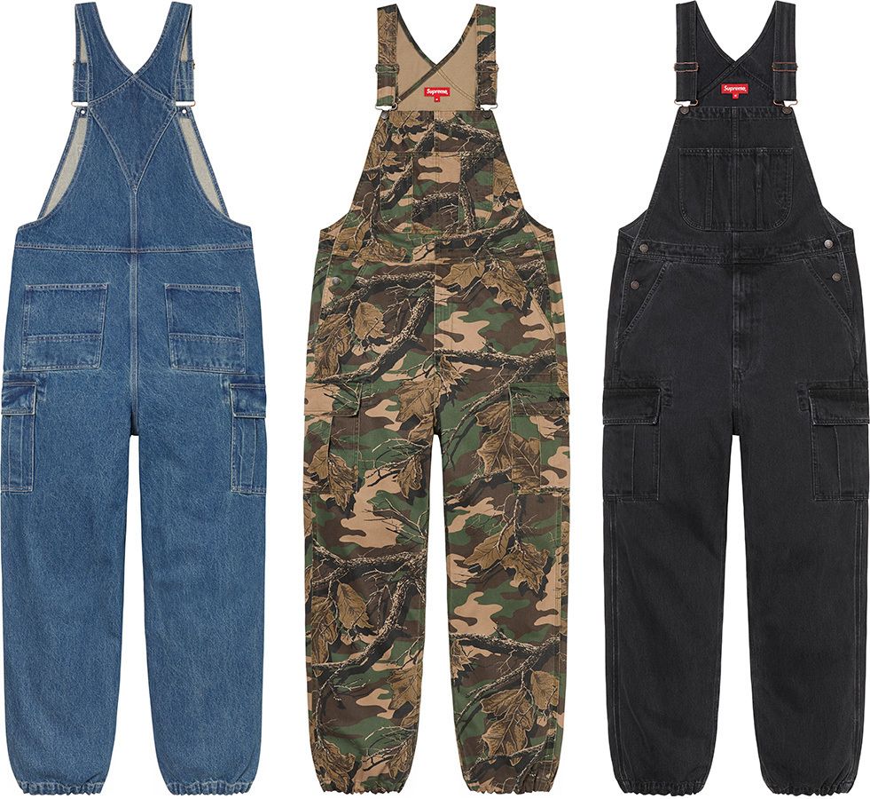 FW22 Supreme Cargo Denim Overalls - デニム オーバーオール (Supreme