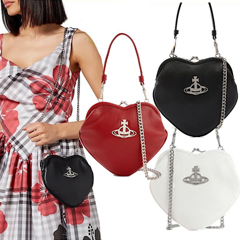 新作☆vivienne westwood☆BELLE がま口ハートショルダーバッグ