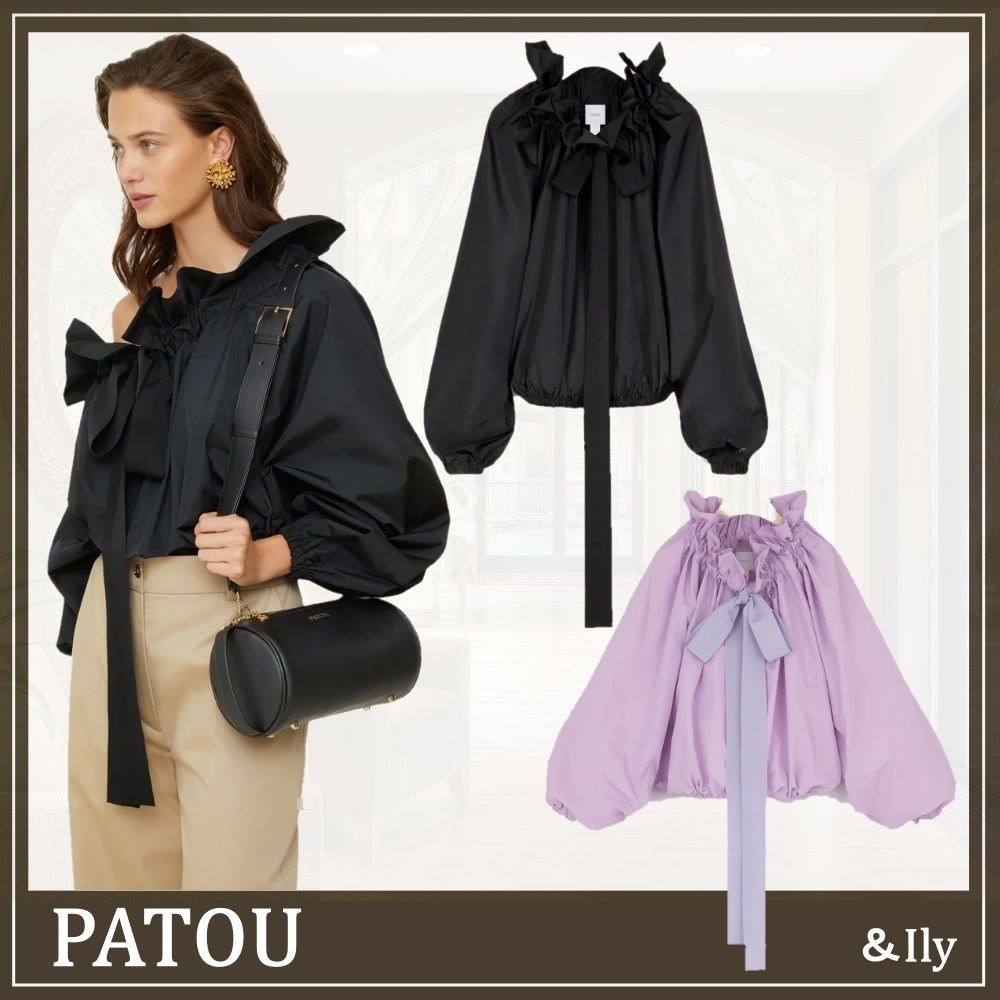 送関込】PATOU☆パトゥ パフスリーブコットンブラウス (PATOU/ブラウス