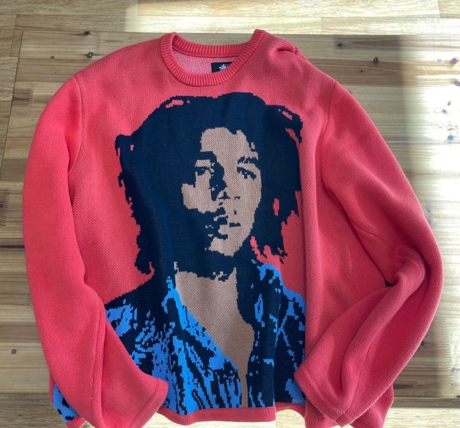☆関税込☆Stussy☆Stussy Bob Marley Sweater Red☆ニット (STUSSY