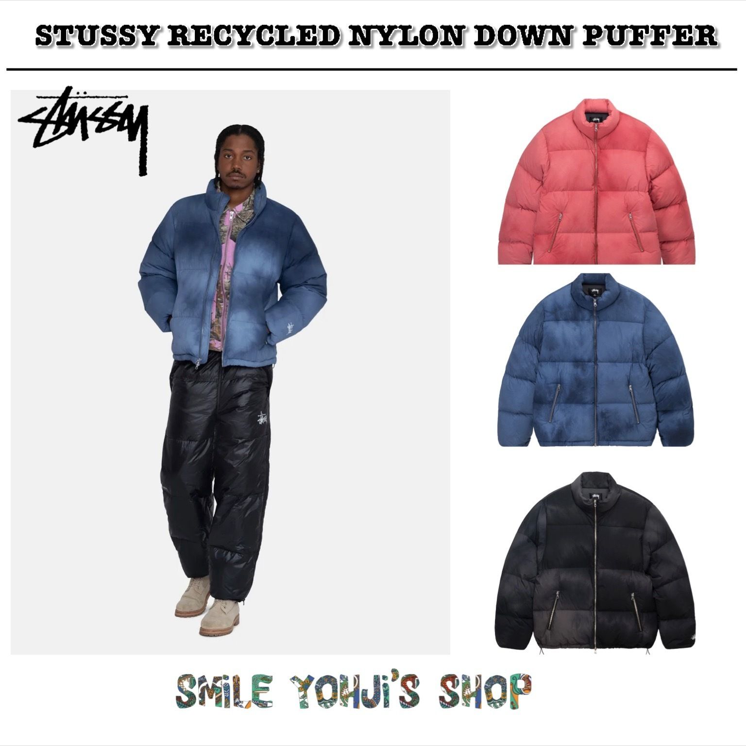 ☆大人気☆STUSSY RECYCLED NYLON DOWN PUFFER (STUSSY/ダウン