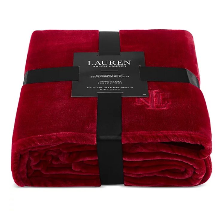 Ralph Lauren マイクロミンク ソフト ブランケット 167 x 228cm (Ralph
