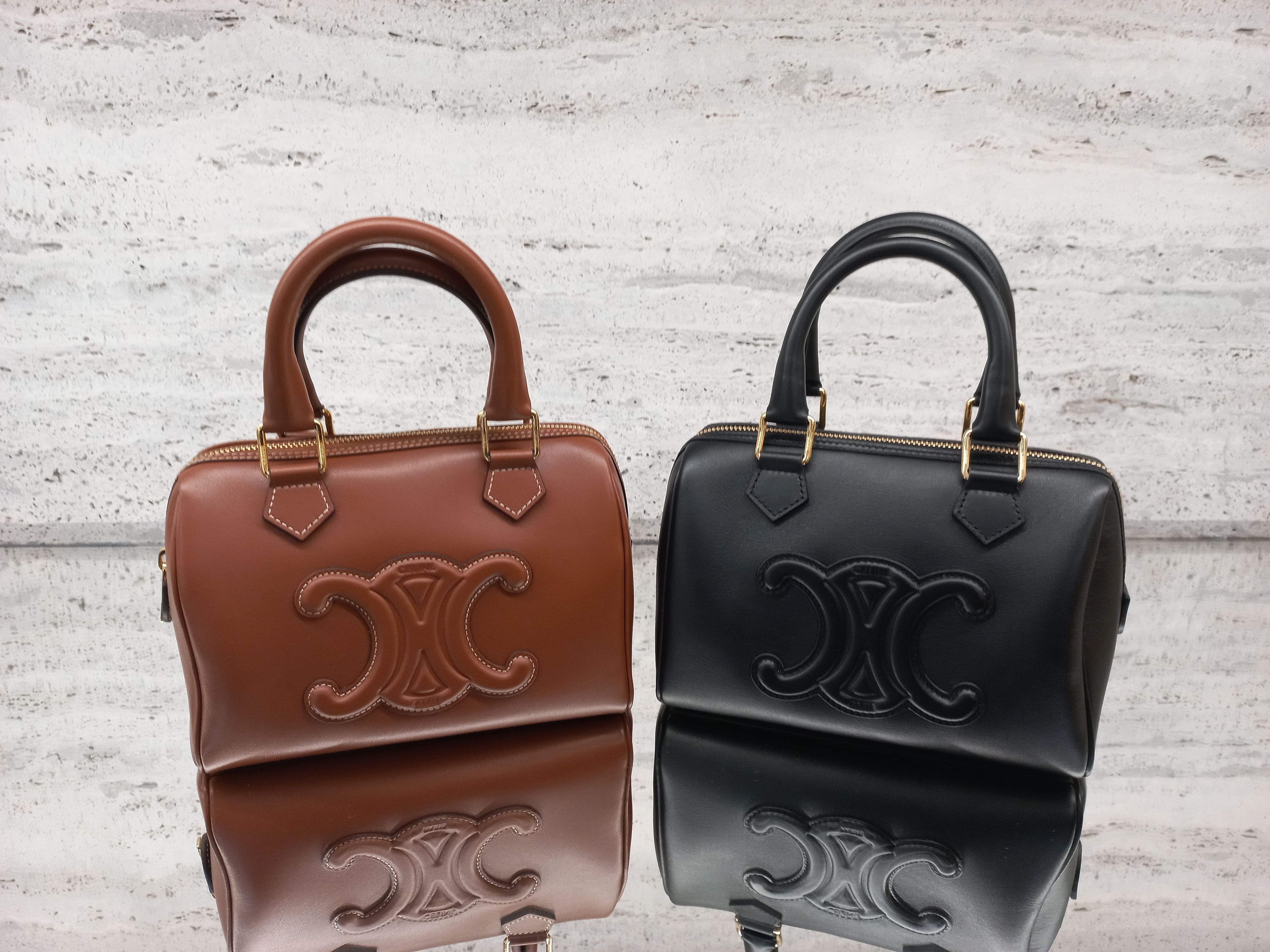 ☆CELINE☆入手困難☆上品 MINI BOSTON BAG☆Shiny Calfskin☆ (CELINE