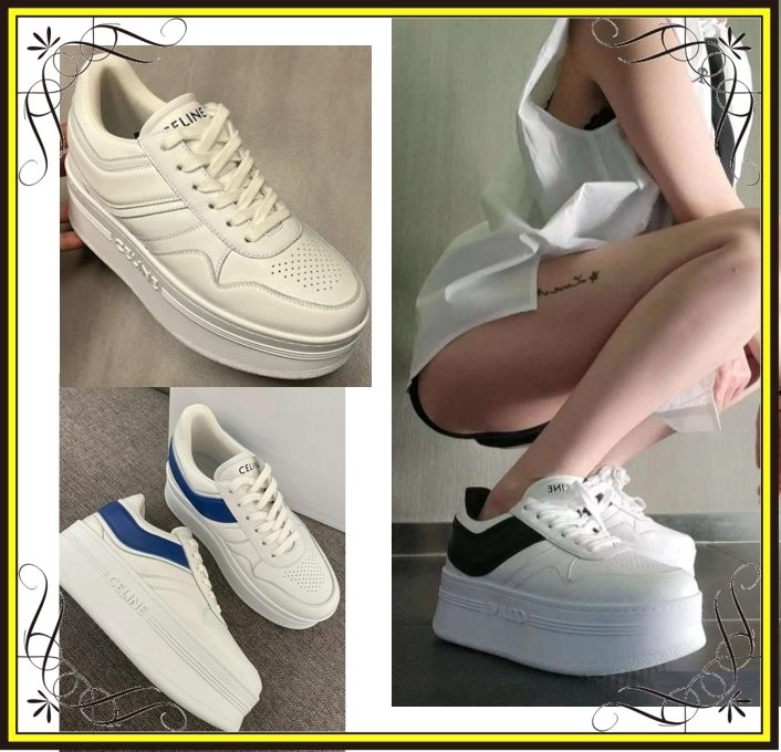 CELINE】セリーヌ ブロックスニーカー ウェッジアウトソール (CELINE