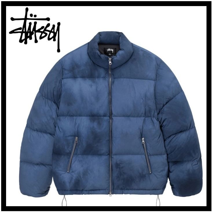 ☆関税込☆Stussy☆Stussy Recycled Nylon Down Puffer☆NAVY (STUSSY
