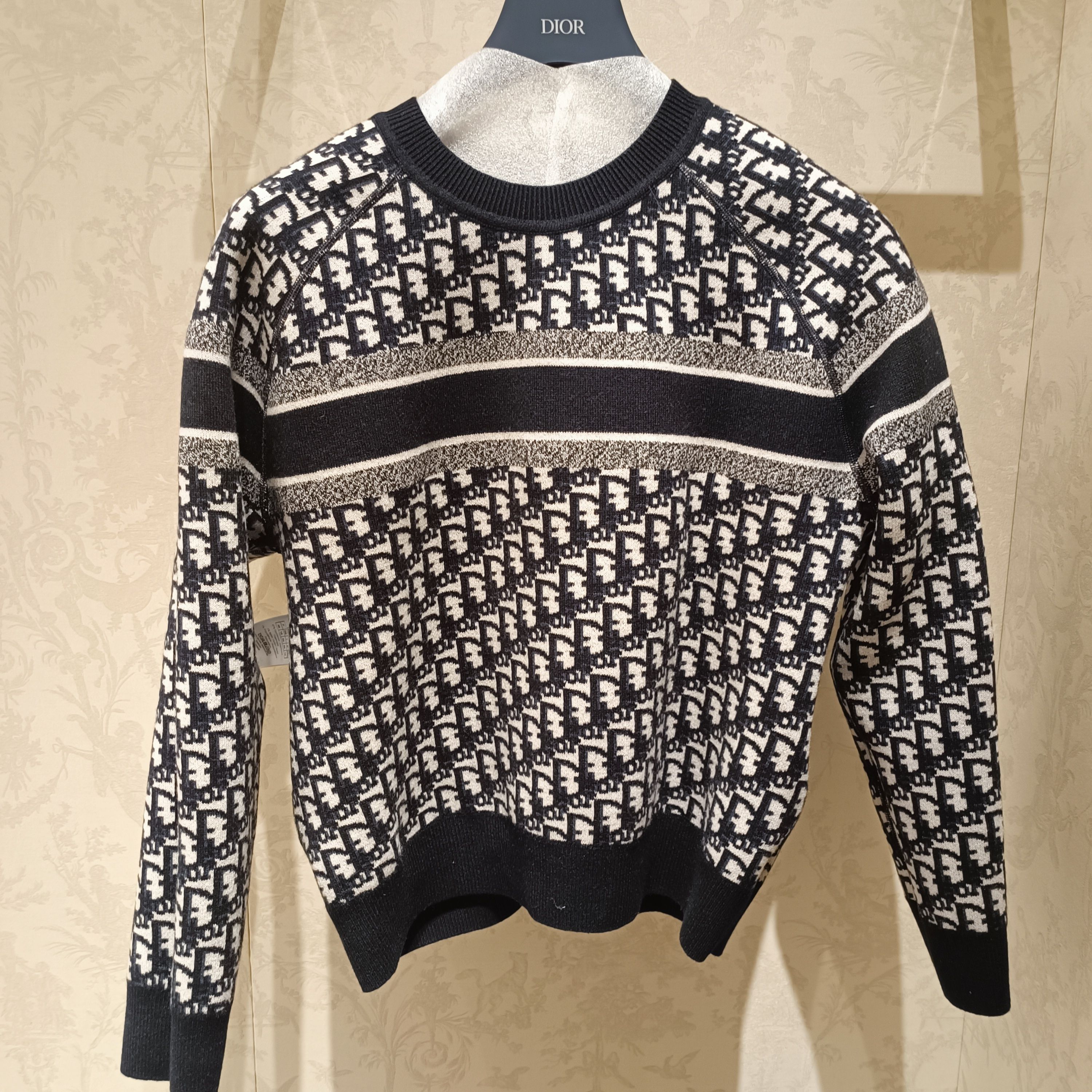 Dior リバーシブルセーター《Dior Oblique》カシミヤ DHL 直営店 (Dior