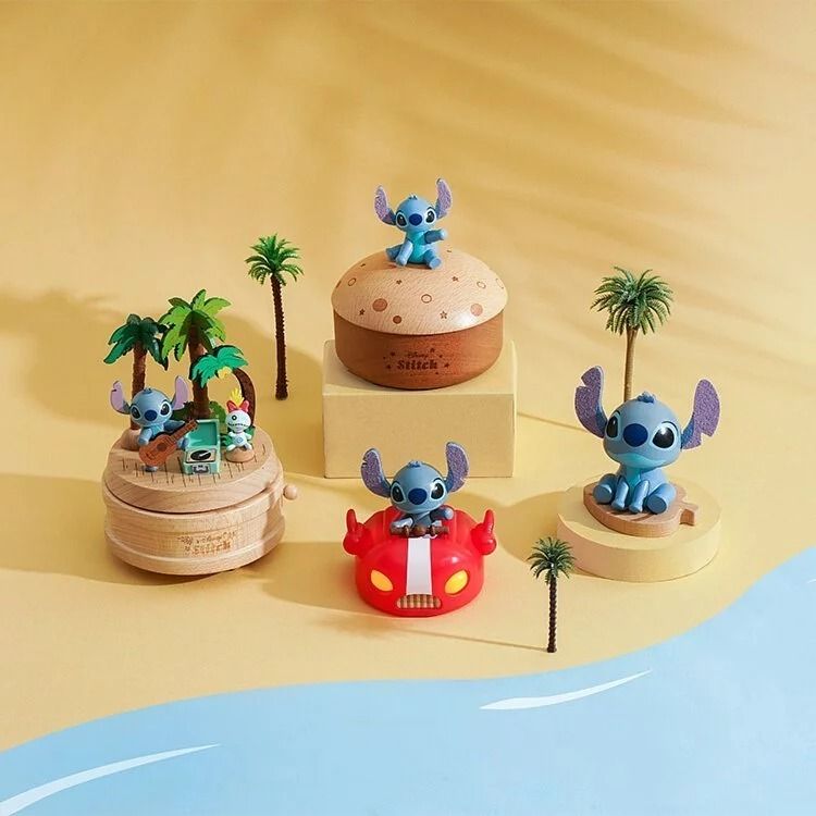 Wooderful life 木製オルゴール ディズニー スティッチ (Disney