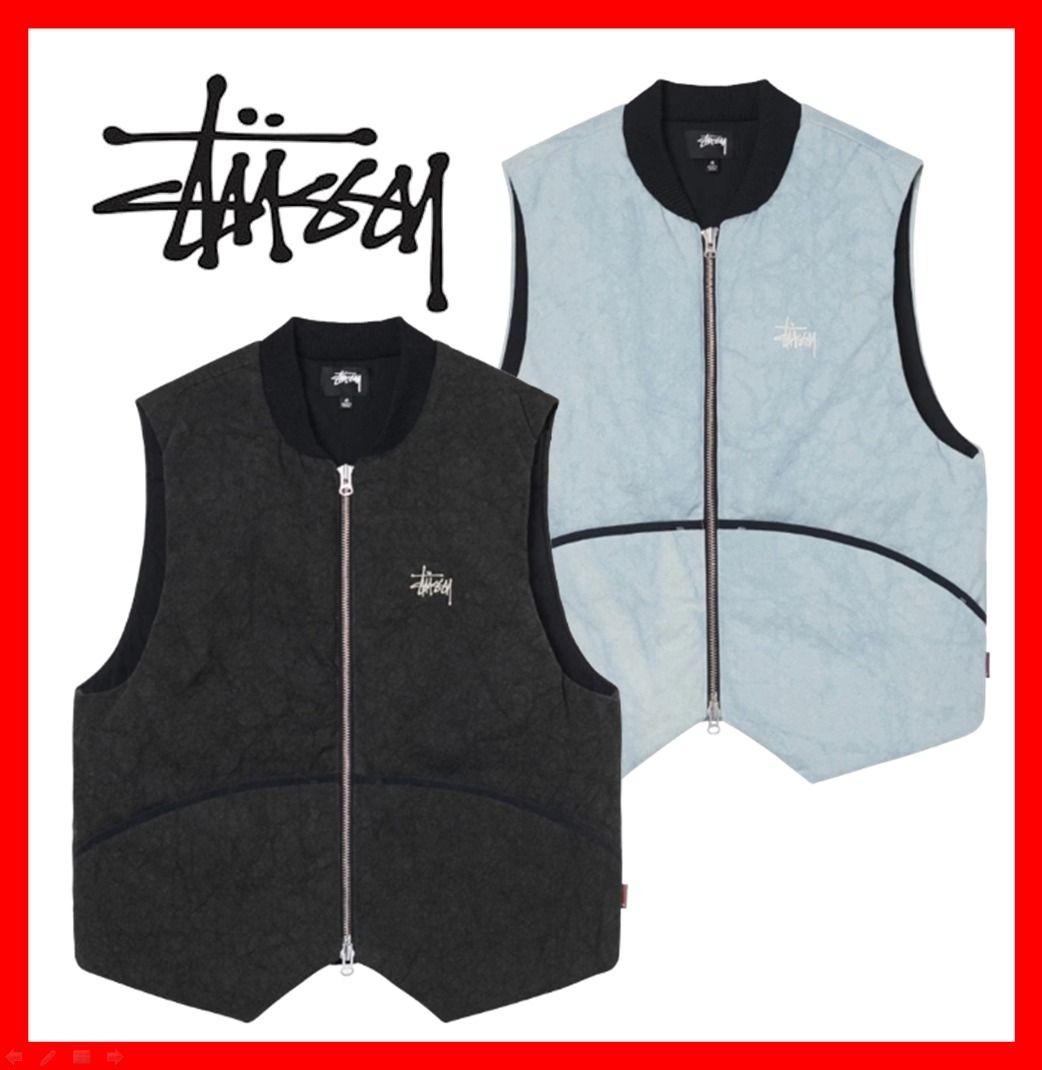 ☆人気☆【STUSSY】☆Stussy WASHED CANVAS PRIMALOFT VES.T☆ (STUSSY