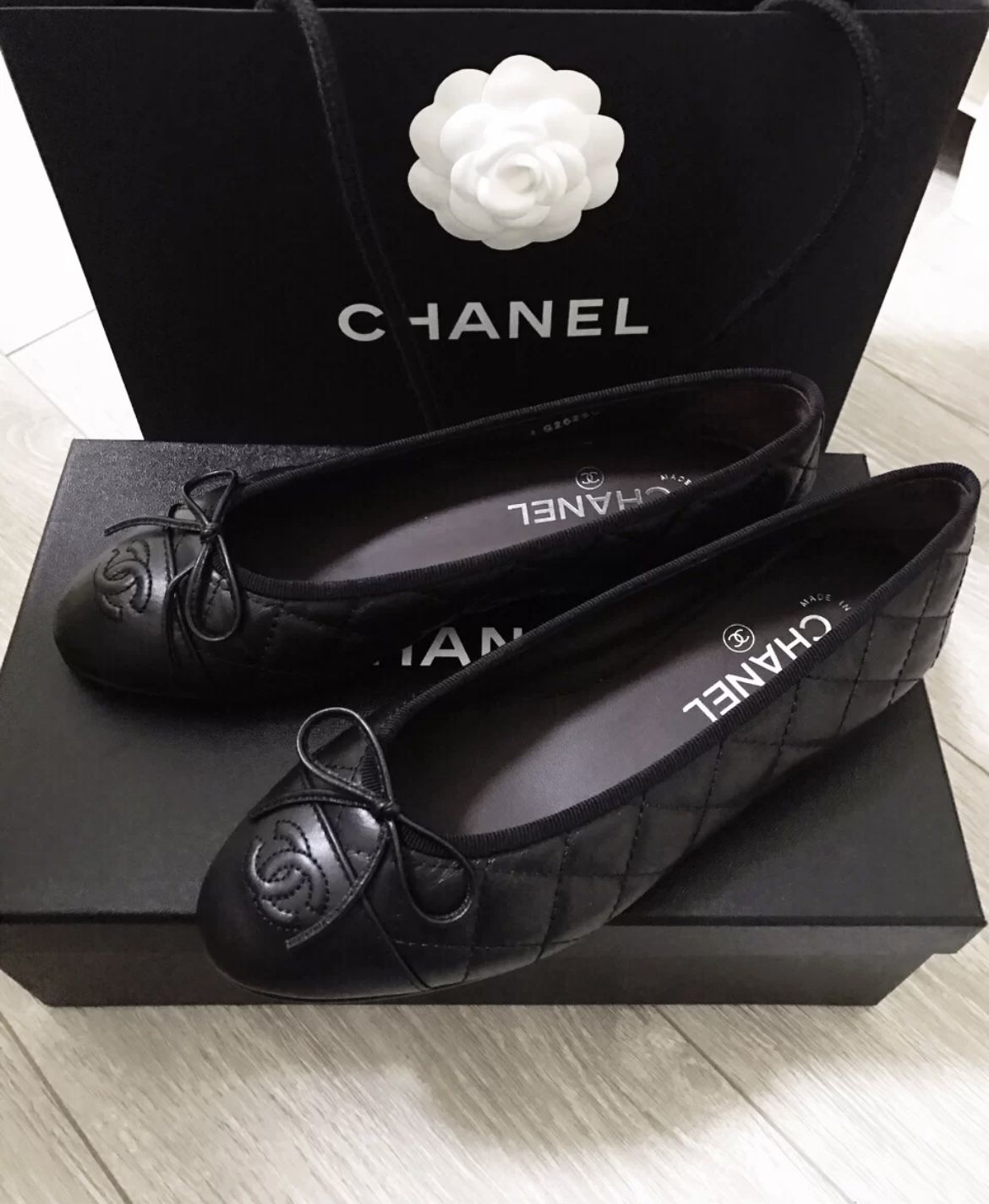 CHANEL 定番 バレエシューズ キルティング ブラック (CHANEL/バレエ