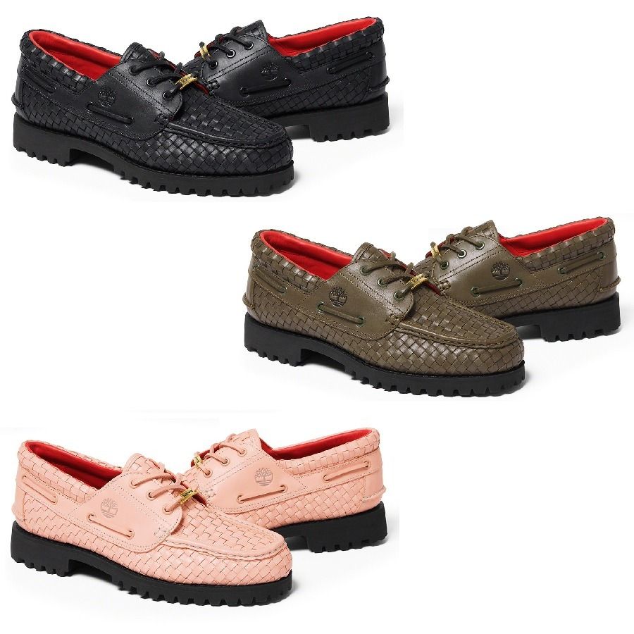 22aw Week15 Supreme Timberland Woven 3-Eye Lug Shoe (Supreme