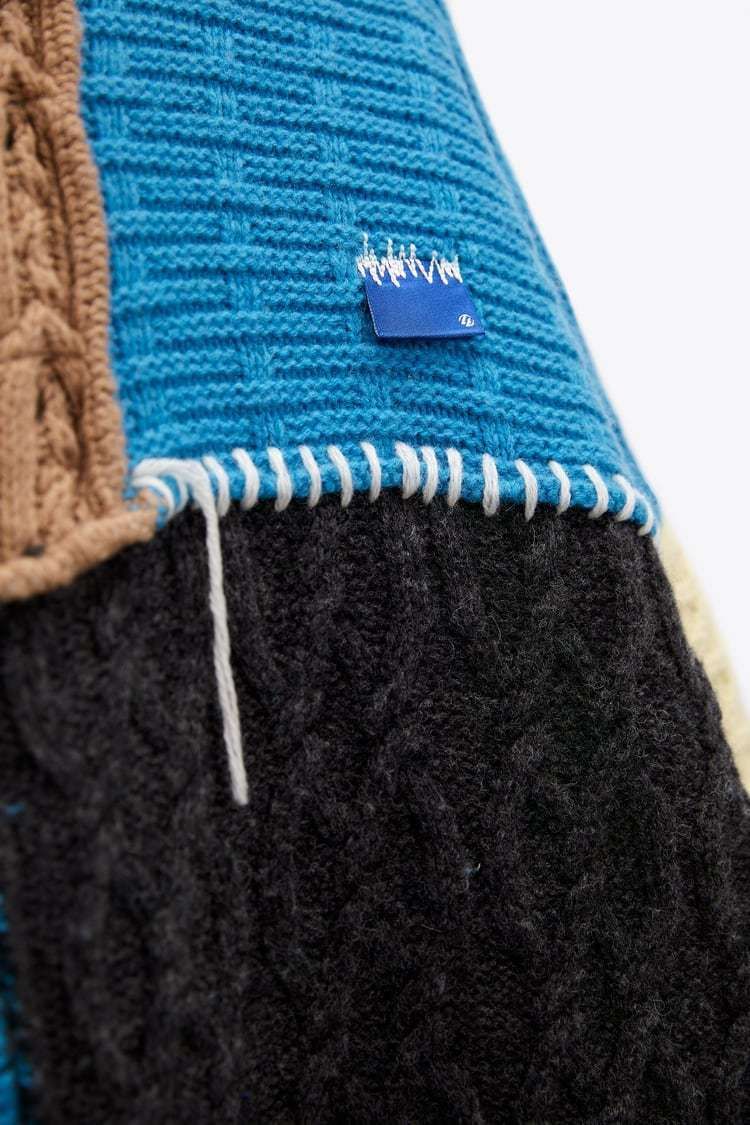 ☆【Ader Error x Zara】☆Patchwork Knit Cardiga.n Multi