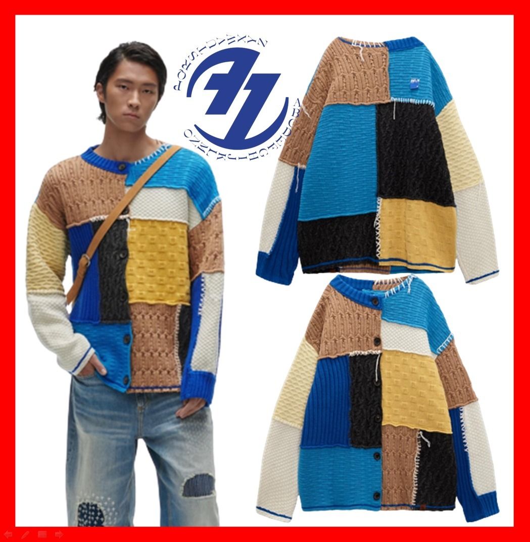 ☆【Ader Error x Zara】☆Patchwork Knit Cardiga.n Multi