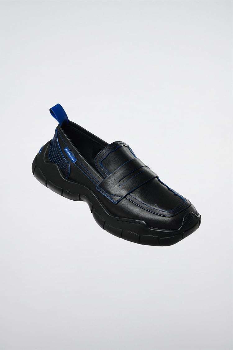 ☆【Ader Error x Zara】☆Leather Track Sole Loafer.s Black