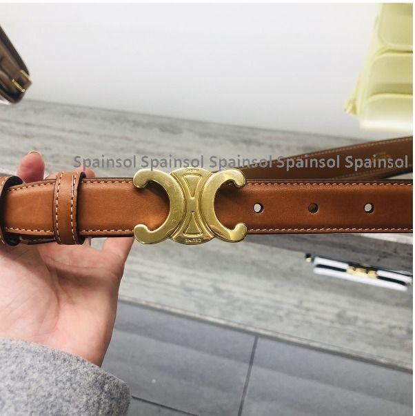 CELINE】スモール トリオンフ ベルト ナチュラルカーフスキン (CELINE