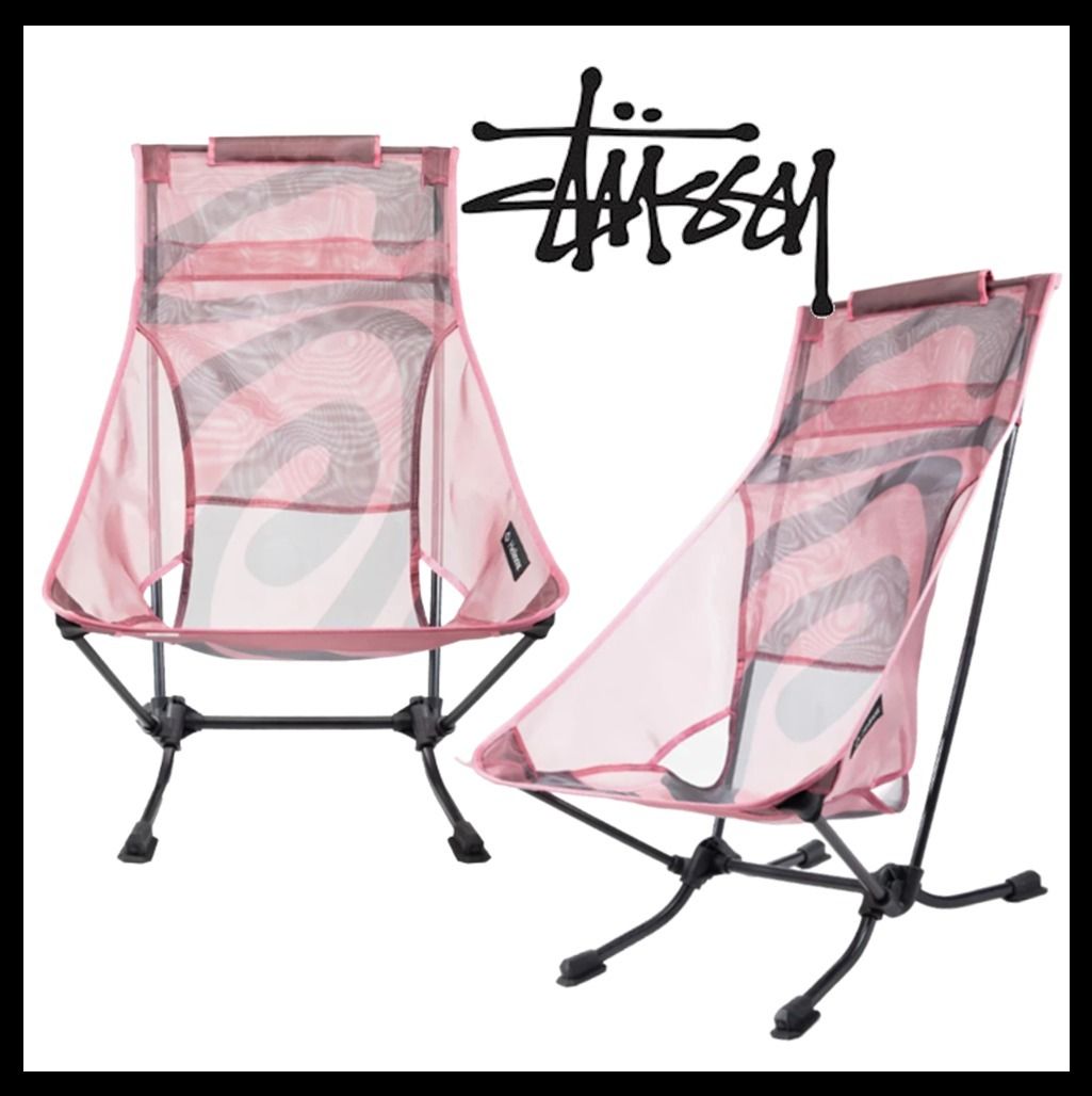 ☆関税込☆Stussy☆Helinox x Stussy Swirly S Beach Chair Pink