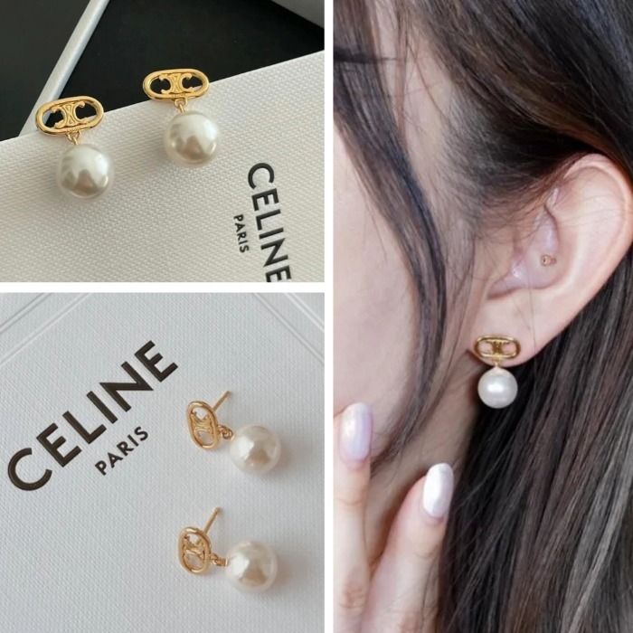 ☆Celine☆マイヨン トリオンフ パールイヤリング (CELINE/ピアス